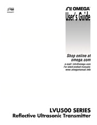Thumbnail of document Manual - LVU501 Reflective Ultrasonic Level Transmitter